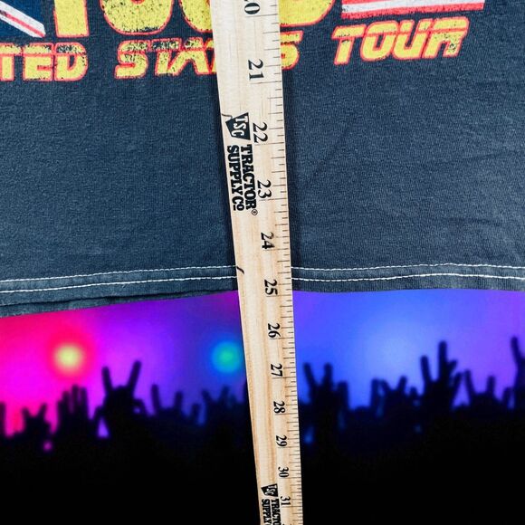 83' Def Leppard Pyromania United States Tour Tee Shirt Adult Small Black Reprint - Picture 6 of 10